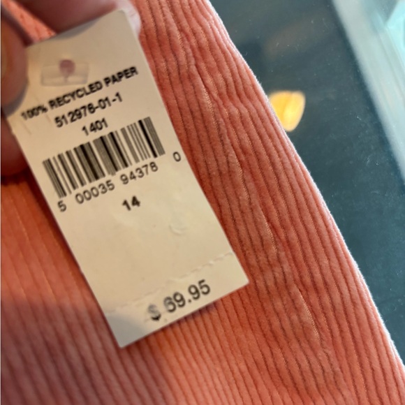 Coral Wide-Leg Corduroy Pants - Picture 2 of 6